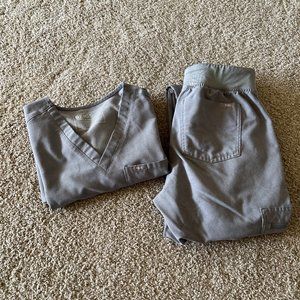 Figs Women's Dark Space Gray Set